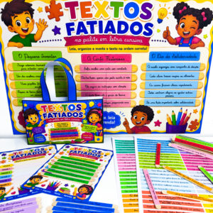 TEXTOS FATIADOS NO PALITO EM LETRA CURSIVA