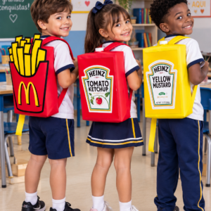 KIT MOCHILAS FAST FOOD